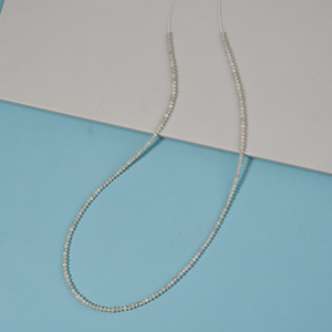 Collier Mala en diamants blancs naturels de 25 carats, authentiques, taille ronde, mélange de pierres précieuses claires extraies de la terre, pièce de luxe étincelante - Product Image 3