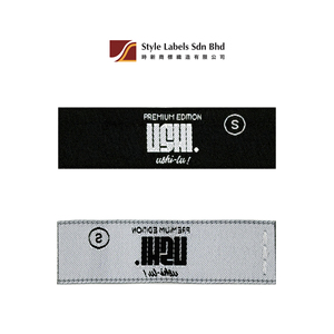Étiquettes en tissu damassé tissé sur mesure de qualité supérieure, découpées au laser, lavables, style rectangulaire, pour vêtements, sacs, logo de marque - Product Image 2