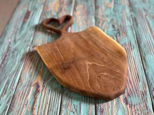 Planche à découper en bois avec poignée, forme rectangulaire, épaisseur 1,3 cm, compatible lave-vaisselle, non toxique - Product Image 3