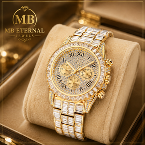 MB ETERNAL ตัวเรือนโลหะผสมหรูหรา นาฬิกาโครโนกราฟคริสตัลแซฟไฟร์ 42 มม. ตัวเลขโรมัน อนาล็อก ควอตซ์ เพชร CITIZEN กลไก ยูนิเซ็กส์ - Product Image 1