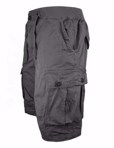 Washable Anti-Bacterial 100% Cotton Men's Cargo Shorts Breathable Quick Dry Waterproof Elastic Waist High Quality New Arrival - Product Image 3