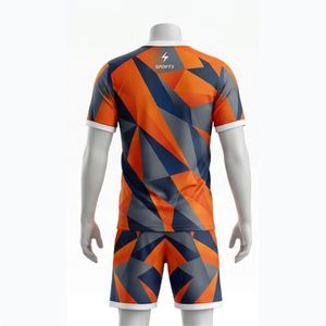Conjunto de Camiseta de Fútbol para Hombre EPG6TS, Estampado Sublimado con Patrón Geométrico, Cuello en V, Manga Corta, Absorbe la Humedad, Corte Regular, para Todas las Temporadas - Product Image 2
