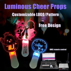 Bâton lumineux LED en acrylique en gros avec télécommande, support de contrôle sur site, bâton lumineux portable avec logo personnalisé et motif lumineux - Product Image 4