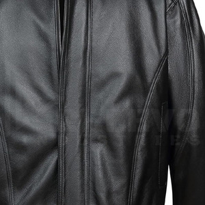 Leather <b>Jacket</b> for Men Classic Biker Style <b>Slim</b> <b>Fit</b> Durable Fashion Outerwear for Winter Wear - Product Image 5