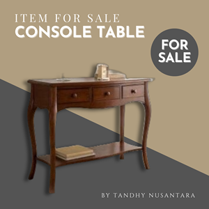 PROMO Buffet en bois massif avec 3 tiroirs - Design européen moderne, durable et peu encombrant pour salon, chambre et salle de bain - Product Image 5