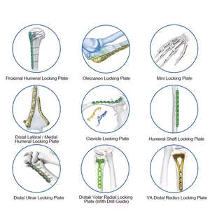 Ensemble de plaques de blocage miniatures en titane orthopédiques manuelles |   Implants chirurgicaux pour traumatismes osseux, instruments certifiés CE par Surgiright - Product Image 3