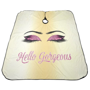 Cape de Coiffure Imprimée Personnalisée avec Logo, Faible MOQ, Imperméable, Fermeture à Boutons Ajustable, Haute Qualité, Nouvelle Arrivée, Service OEM - Product Image 4