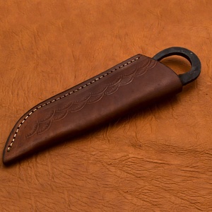 ใบมีดขนาดเล็กแฮนด์เมดยุคกลางรางเหล็กมีดออกแบบที่ไม่ซ้ำมือปลอมแปลงของขวัญมีดโบราณพร้อมฝาครอบป้องกัน - Product Image 6