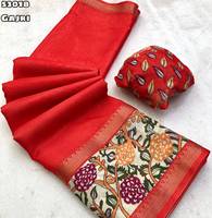 Tissu Dola Silk Bentex avec bordure à motif floral et imprimé numérique