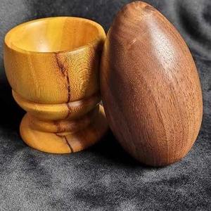 Huevos de Madera Naturales sin Acabado para Decoración de Pascua, Pintura, Venta al por Mayor - Product Image 2