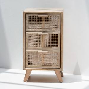 Cómoda Vandana Vesta Solace de Ratán con Cajones, Mueble de Almacenamiento Moderno con Diseño Tejido Natural - Product Image 3