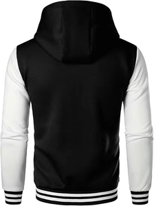 Chaqueta Varsity de Cuero Genuino para Hombre, Talla Grande, Corte Ajustado, Ecológica, Resistente al Viento, Venta al Por Mayor, 2026 - Product Image 3