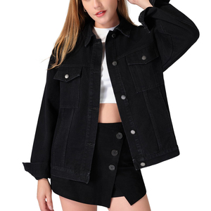 New Arrivals Long Sleeve <b>Women</b> Denim <b>Jackets</b> Top Quality Made New Fashion <b>Women</b> Denim Jeans <b>Jackets</b> For Adults - Product Image 1