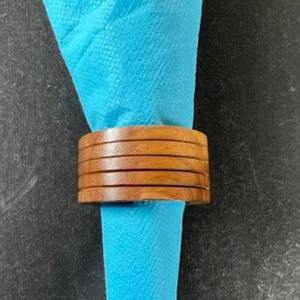 Premium Handmade Wooden Napkin Ring Set Solid Wood Serviette Holder for Elegant Dining Table Decor - Product Image 6