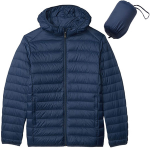 Chaqueta de Plumón para Hombre, Chaqueta Acolchada Cálida para Exteriores con Cierre de Cremallera, Logotipo Personalizado, Chaqueta Larga Regular para Hombre - Product Image 6