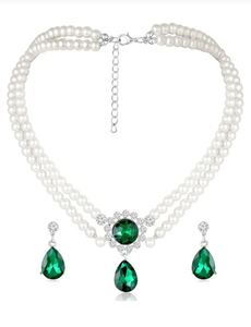 Collier de clavicule à double rangée de perles, design classique français, zircon, imitation perle, nouvelle arrivée, bijoux élégants et décontractés - Product Image 3