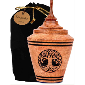 Luxury Rosewood Funeral Urn Supplier Handmade Wooden Keepsake Urn Set Wooden Ashes Urn with Decorative Inlay by AYAANS - Product Image 2