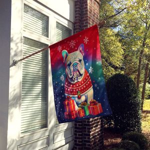 Gran Multicolor poliéster casa bandera Bulldog inglés vacaciones Navidad patio Banner arte porche manga poste pared decorativa - Product Image 2
