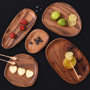 Elegant Handmade Wooden Serving Tray for <b>Coffee</b> <b>Table</b> Kitchen Dining Room <b>Rustic</b> Decorative Food Serving Platter - Product Image 5