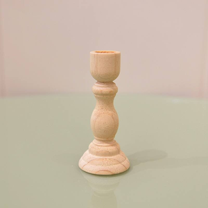<b>Wooden</b> <b>Candlestick</b> Pine Wood Beech Wood <b>Candlestick</b> Holder for Wedding Party Camping Decoration Ornament - Product Image 2