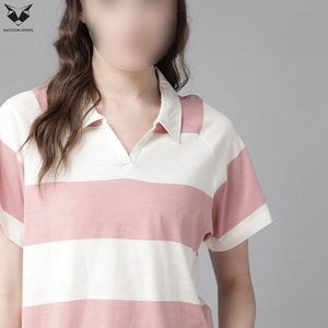 Camiseta Polo Personalizada para Mujer, Manga Corta, Algodón Transpirable, Corte Ajustado Informal, Camiseta de Golf Lisa para Dama, Venta al Por Mayor - Product Image 3