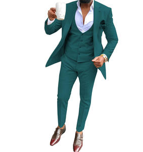 ชุดสูทผู้ชายสามชิ้นทรงเข้ารูป แบรนด์ WARPRO INDUSTRY รุ่น MTM Fit Bespoke ปกบาก กระดุมแถวเดียว ผ้าขนสัตว์ ทรงสลิมทันสมัย เหมาะสำหรับธุรกิจ พร้อมกางเกงจีบ - Product Image 5