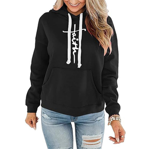Sudadera con Capucha de Anime Personalizada con Bordado y Estampado, Sin Cordones, para Mujer, 480 g/m², Forro Polar Sherpa, MOQ Bajo - Product Image 1