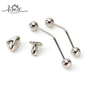 Modern Polished Nickel Cabinet Handles <b>and</b> <b>Knobs</b> Set Ball End <b>Drawer</b> <b>Pulls</b> Designer Furniture Hardware Kitchen Cupboard Door - Product Image 1