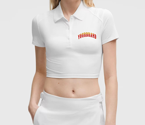 Chemise de haute qualité pour femmes, en jersey 100% coton respirant, 210g, manches longues, impression de lettres brodées personnalisées OEM, streetwear - Product Image 1