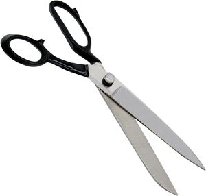 Professional 12 Inch Heavy Duty <b>Sewing</b> Fabric <b>Scissors</b> Industrial Sharp Steel Shears with Smooth Edge for Leather Cutting - Product Image 1