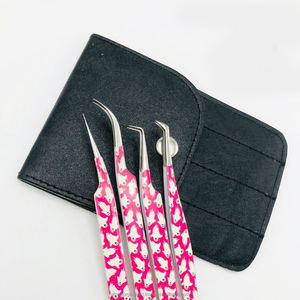 Pince à épiler professionnelle pour extension de cils sur le thème d'Halloween à 90 degrés avec pointe pointue pour fibre personnalisée - Product Image 3