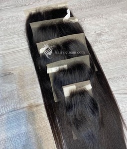Perruques de cheveux chinois vierges du fabricant vietnamien professionnel femmes 2*6 13*6 fermeture à lacet lâche vague profonde droite - Product Image 1