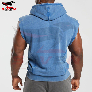 Latest Style With Own Logo Best Supplier Wholesale Rate Good Quality New Arrival Trendy Product <b>Men</b> Wear <b>Sleeveless</b> <b>Hoodies</b> - Product Image 2