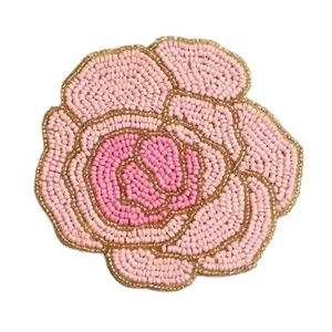 CRYSTAL CRAFT Posavasos con cuentas hechos a mano en India, tapetes con cuentas hechos a mano en India, venta al por mayor, calidad premium - Product Image 1