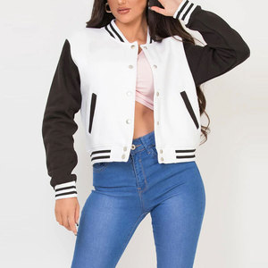 Blouson universitaire personnalisé pour femme avec broderie de lettres, respirant, coupe-vent, écologique, style streetwear universitaire pour marques - Product Image 2