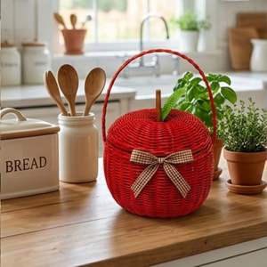 Cesta de Mimbre de Manzana Hecha a Mano - Product Image 4
