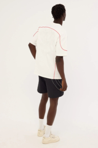 Conjunto de Verano 2026 para Hombre, Estilo Urbano, Casual, Deportivo, Playero, Transpirable, con Botones, Camiseta de Manga Corta y Pantalones Cortos, Color Sólido - Product Image 3