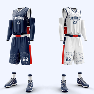 Nouveau design de maillot de basket-ball réversible, impression numérique, maillot de basket-ball personnalisé en mesh, ensemble de maillots de basket-ball respirants réversibles - Product Image 6