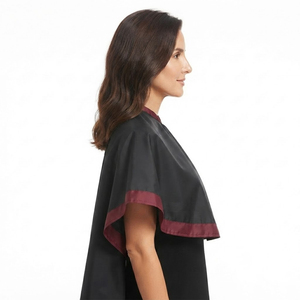 Cape de coiffeur imperméable réglable en coton personnalisée pour salon de coiffure - Product Image 5