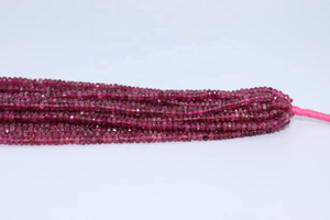 ลูกปัดพลอยสามสีสีชมพูธรรมชาติลูกปัดลูกปัดพลอยสามสีสำหรับทำเครื่องประดับอัญมณีทัวร์มาลีนสีชมพู - Product Image 3