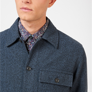 Chaqueta de Lana para Hombre, Estilo Casual, Nueva Moda, con Botones, Personalizable, Manga Larga, para Oficina, Material de Lana - Product Image 5