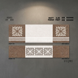 Vistaar Acabado Mate 1000x300mm Antideslizante Porcelana Step Riser Escalera Azulejos Granito Calidad de Exportación - Product Image 2