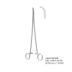 Pinza Quirúrgica Lawrence de 27.5 cm, Pinza Hemostática Manual Clase I con Certificación CE, Instrumento de Cirugía General - Product Image 1