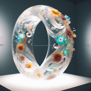 Bracelet ethnique exquis pour femmes Artisanat élégant Design élégant Matériau en résine légère avec pierre principale en diamant - Product Image 3