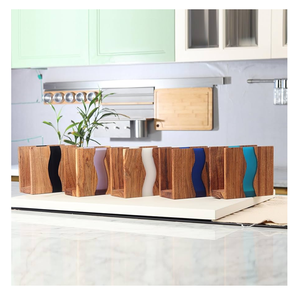 Porte-serviettes en bois et résine le plus vendu pour les tables de cuisine, les comptoirs de salle à manger, les cafés et les restaurants, à prix raisonnable - Product Image 3