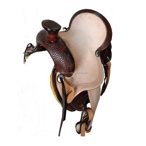 100% Cow Leather Hand Crafted Roping Ranch <b>Saddle</b> Western Horse Wade Customized Ranching <b>Saddle</b> for Pleasure Riding in Bulk - Product Image 1