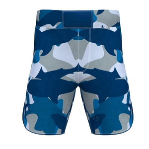 <b>Men</b> Blue Camouflage MMA <b>Shorts</b> Regular Fit Quick Dry Polyester Training Wear Mixed Martial Arts Adult Size MMA Gear <b>Shorts</b> - Product Image 1
