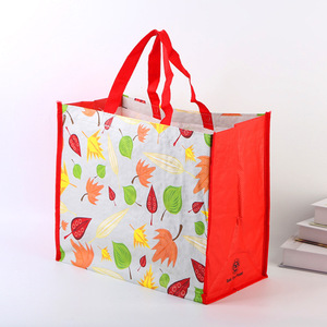 Bolsa de Compras Promocional de PP Tejido Laminado Reciclado con Impresión Personalizada y Doble Asa - Product Image 1