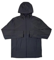 Survêtement coupe-vent à capuche d'hiver de haute qualité avec logo personnalisé, veste et pantalon à cordon de serrage, 100 % nylon, nouveau design, coupe classique