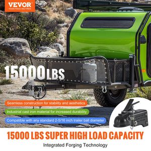 Heavy Duty 2-5/16 \ "accoppiatore a sfera regolabile rivestimento nero 15000 Lbs capacità per il traino di Station wagon camioncini neri - Product Image 2